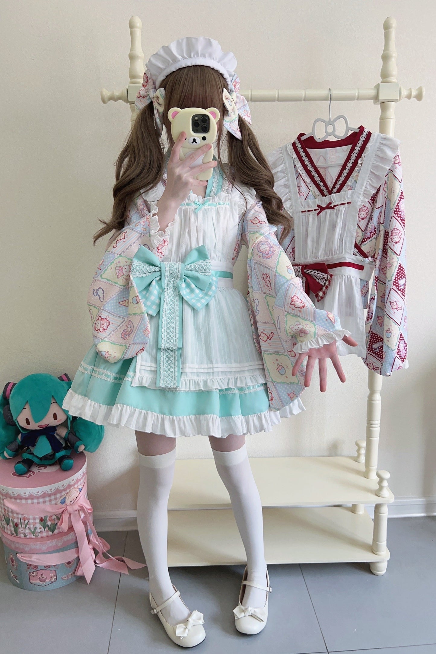 Retro Maid Cafe Japanese Lolita Set
