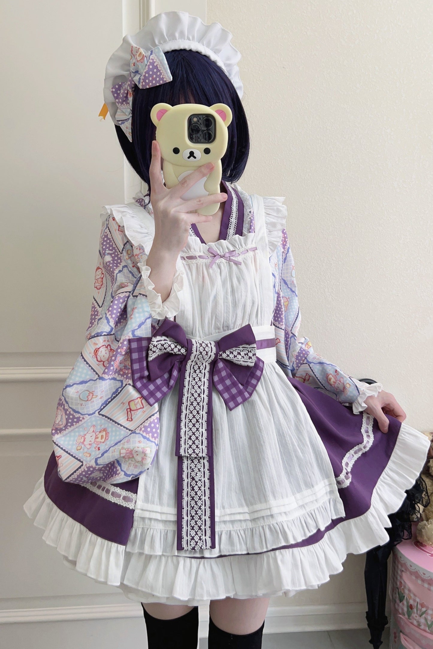Retro Maid Cafe Japanese Lolita Set