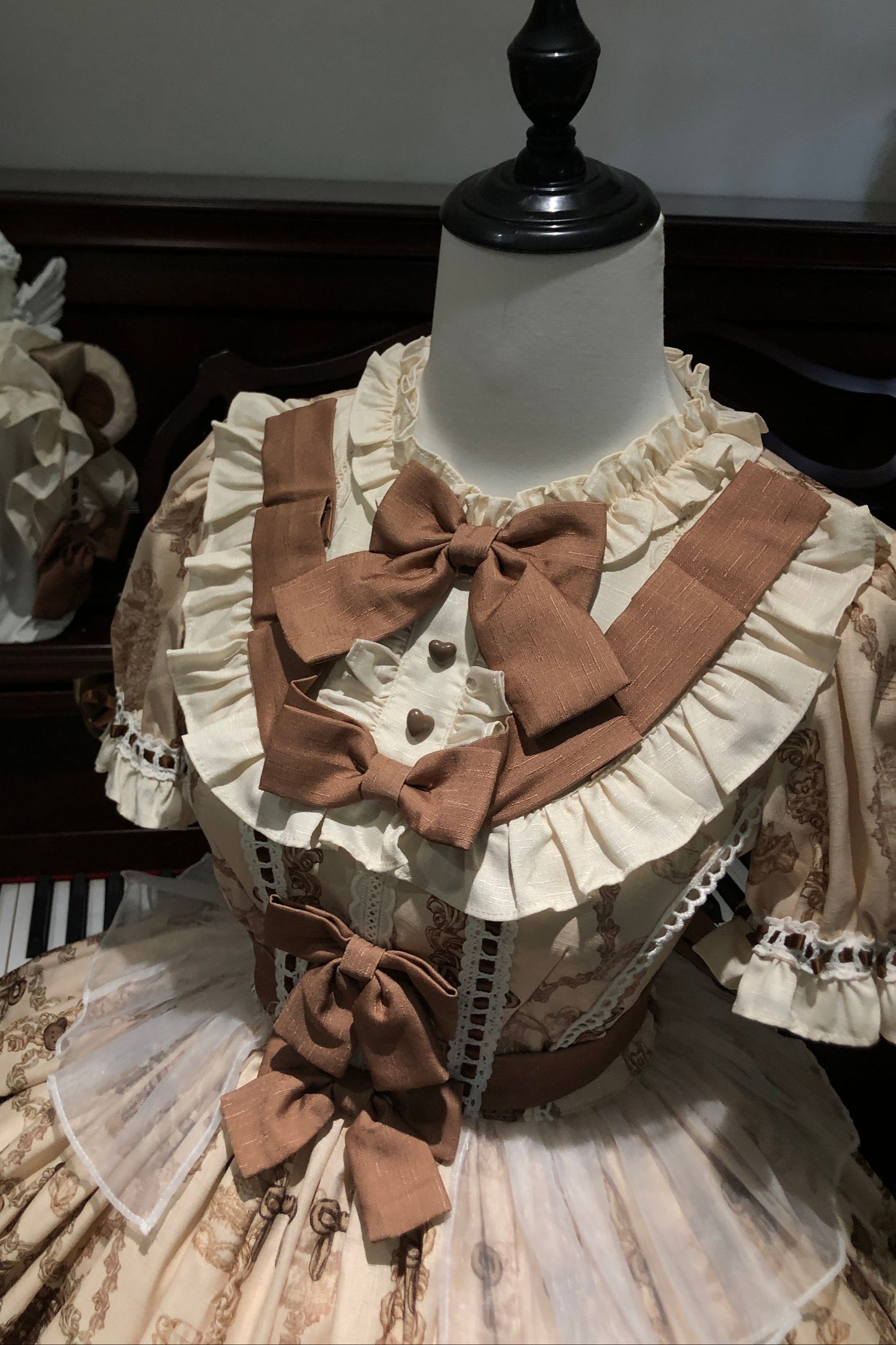アンティークドールフリルロリータドレス