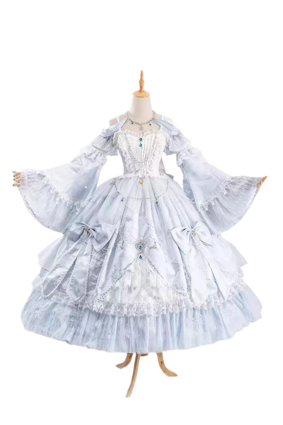 [Reservation deadline on October 8] Ice And Snow Queen Elegant Dress + Crown Head Dress