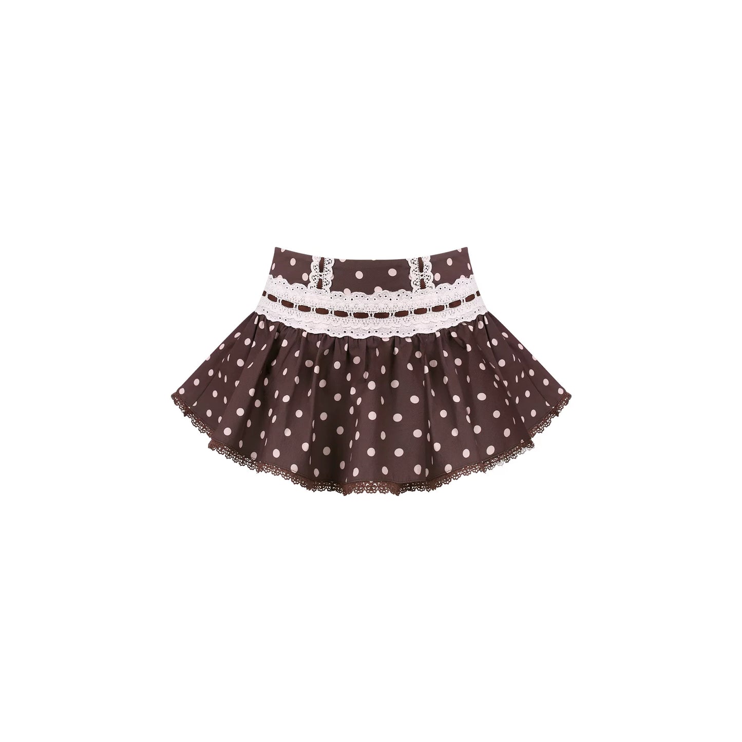 Apricot Polka Dot Skirt + Top
