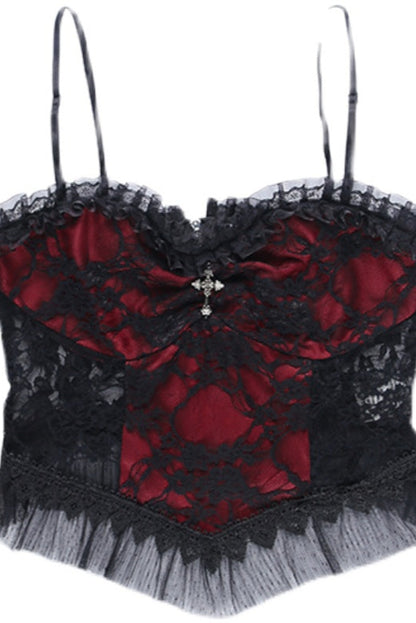 Red Lace Camisole