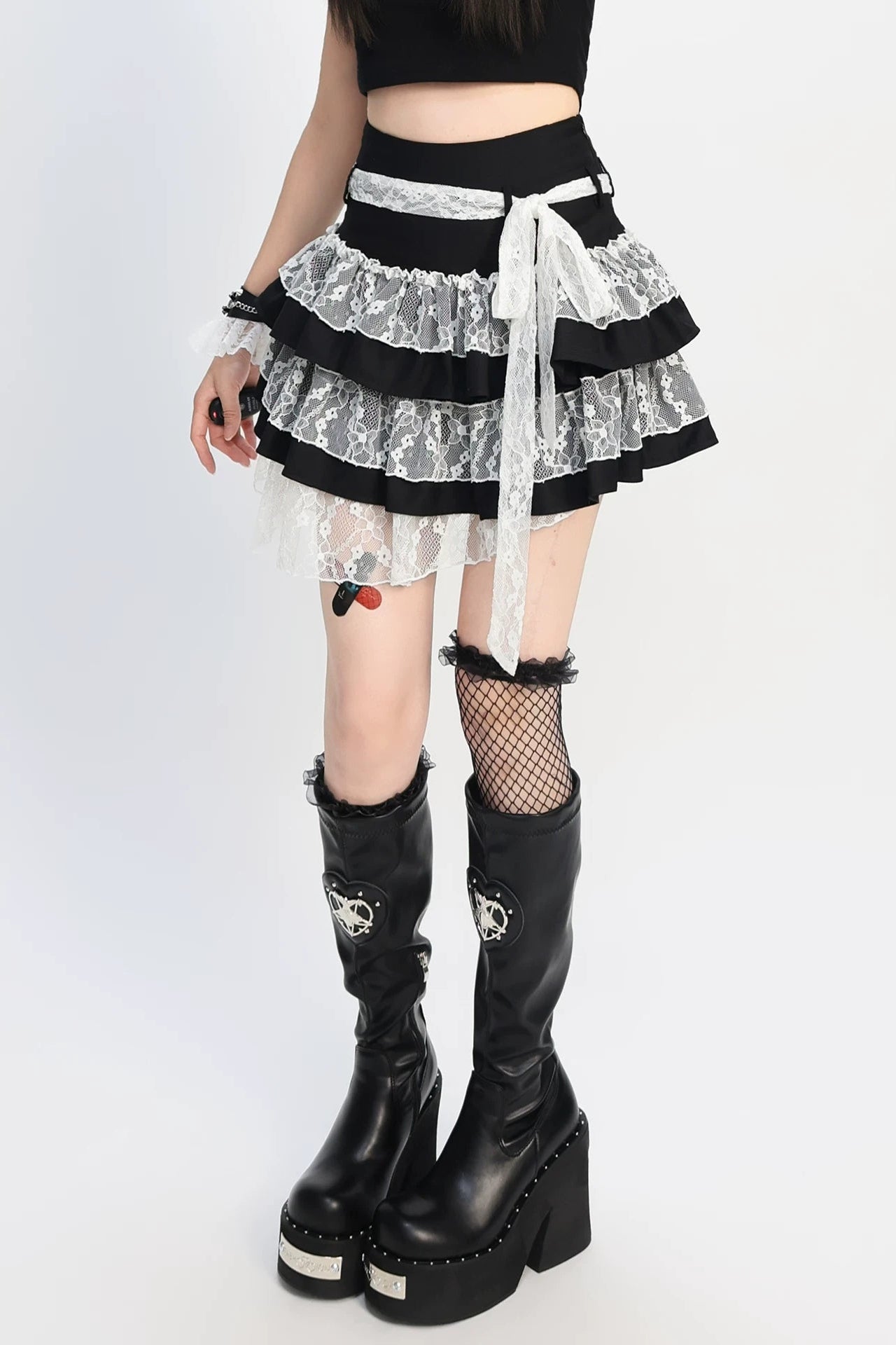 Lace Wreath Dark Sweet Skirt