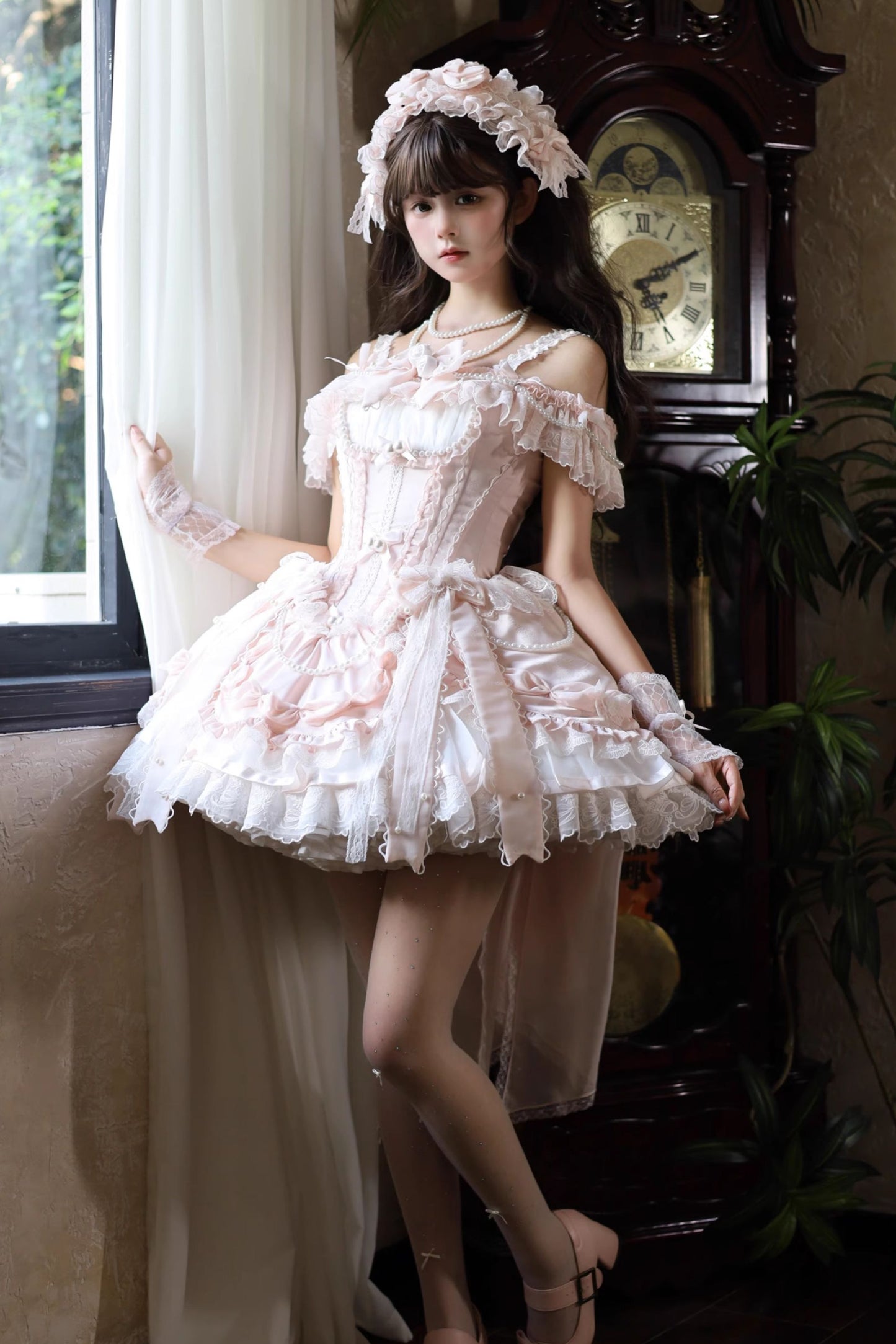 [Order Deadline: October 3] Pearl Rose Ballet Style Pure Elegant Dress