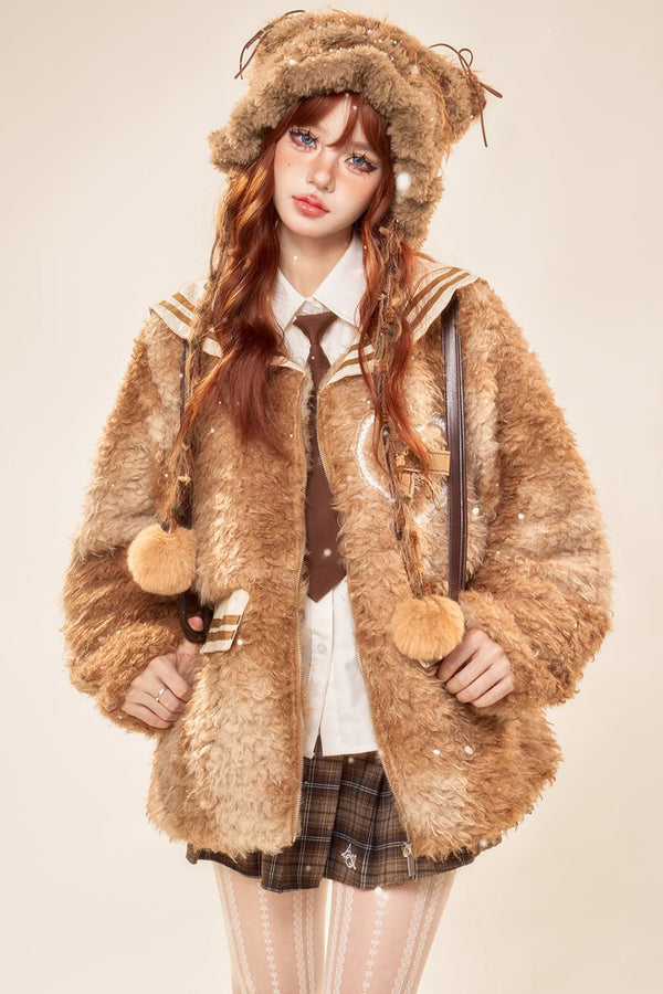 キャラメルスラウチーパデッドジャケット