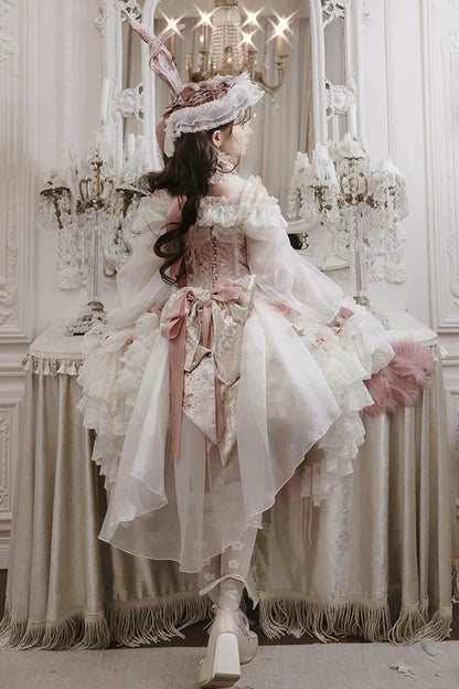 【4月8日予約締切】スウィートロリータバニーレースコルセットドレスセットA/B/C