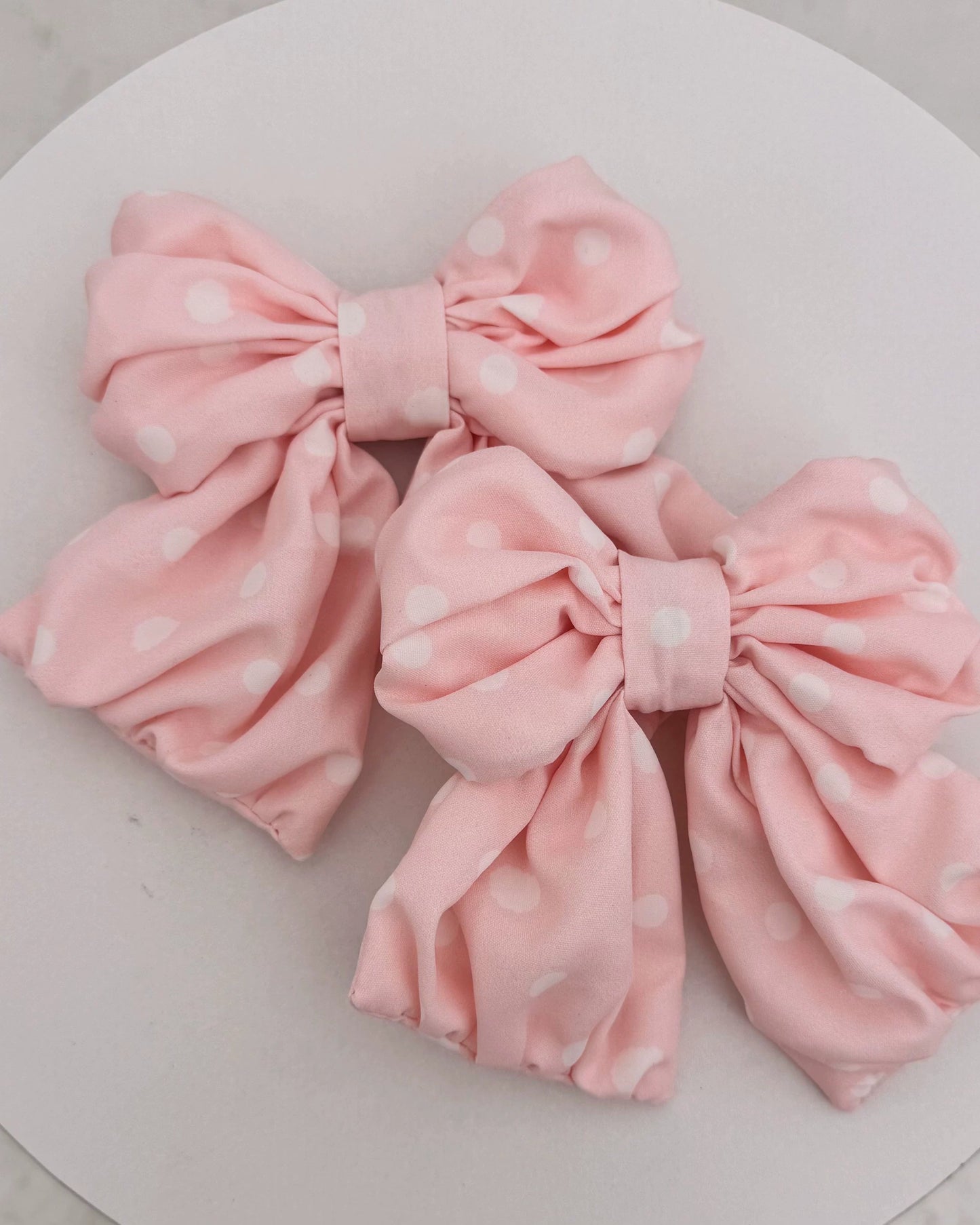 Retro-Lolita-Punkte-Haube + Band + Haarreif