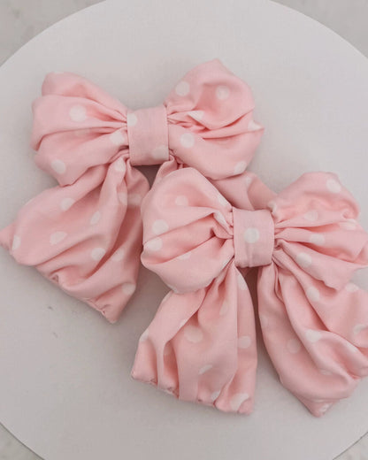 Retro-Lolita-Punkte-Haube + Band + Haarreif