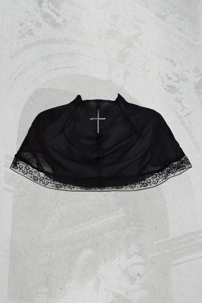 【4月13日预售截止】天使告白哥特洛丽塔十字蕾丝披肩