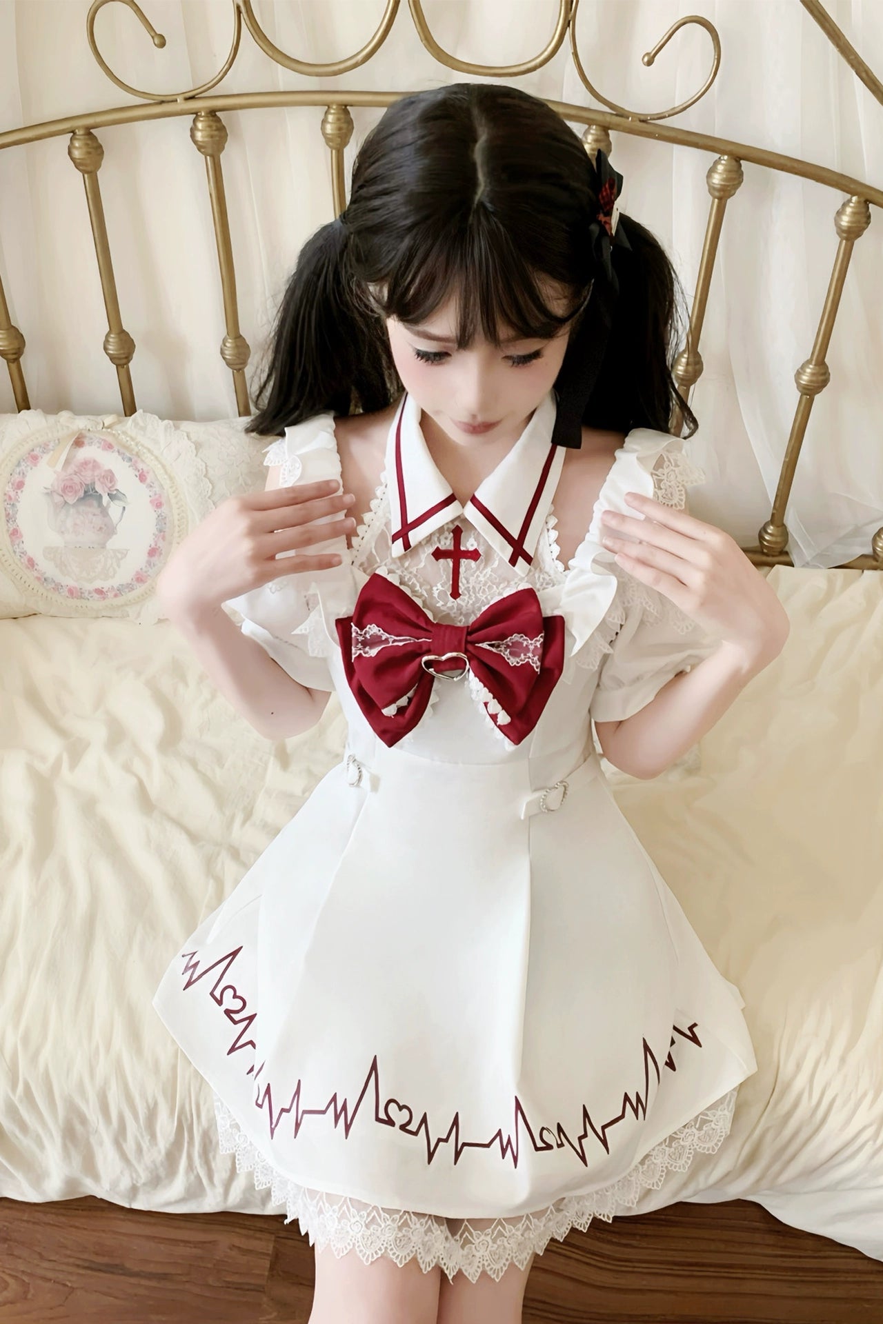 ハートビートスナイパーオフショルダードレス