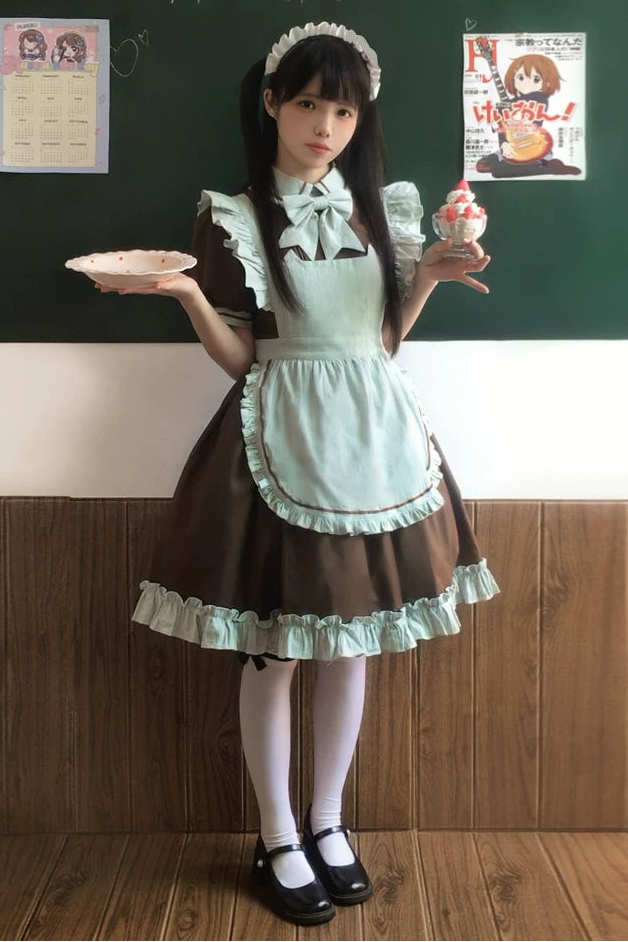 Mint Blackberry Lolita Dress + Apron + Tie