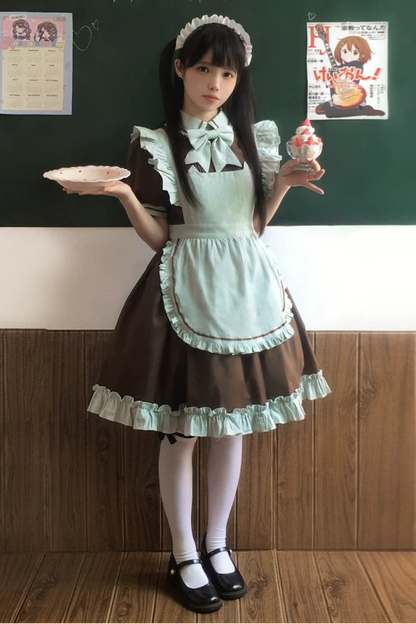 Mint Blackberry Lolita Dress + Apron + Tie