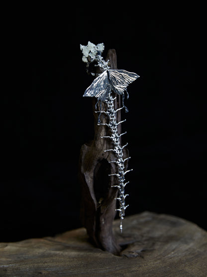 Skeleton Star Ring Silver