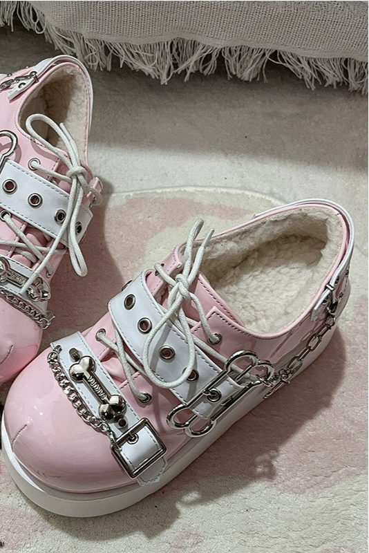 ランタンエンジェルボーン厚底シューズ