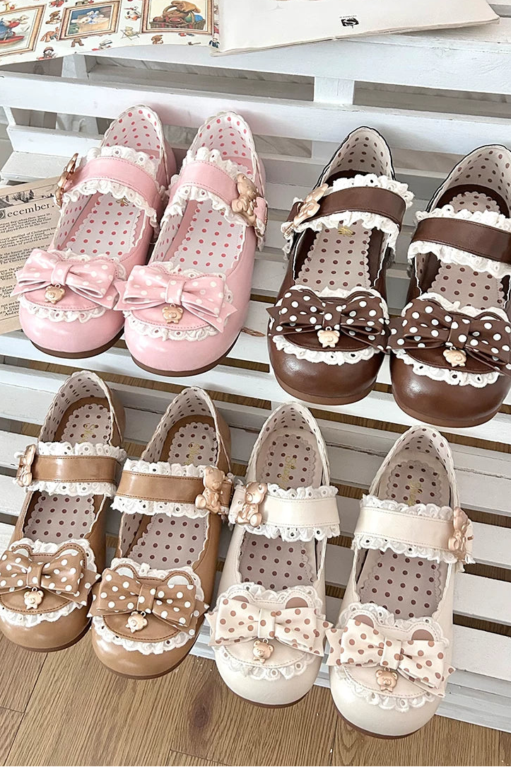 Bare Polka Dot Lolita Shoes