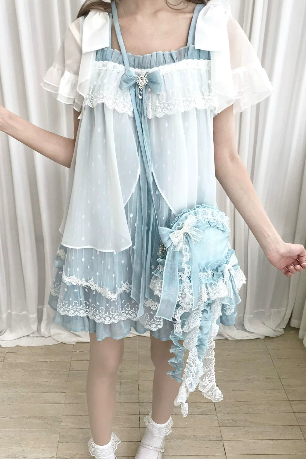 Floating Dream Lace Dress + Skirt + Bag