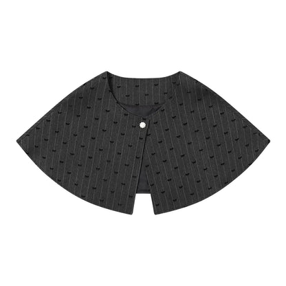 Evening glow coat + shawl + skirt + knit top