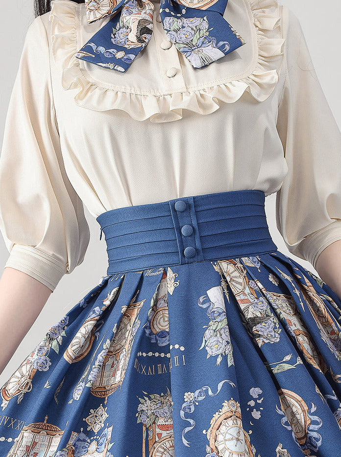 Eternal Echo Echo Eleegan Trochrasical Daily Lolita Print Shirt Suskart Setup