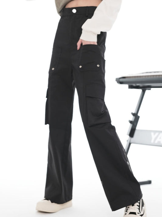 Straight Casual Cargo Pocket Pants