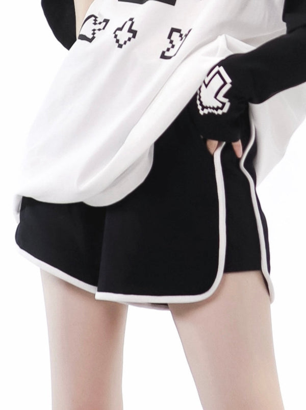 [Angel Neighborhood👼] Pixel Arrow Subculture T-shirt Shorts Leg Cover Setup
