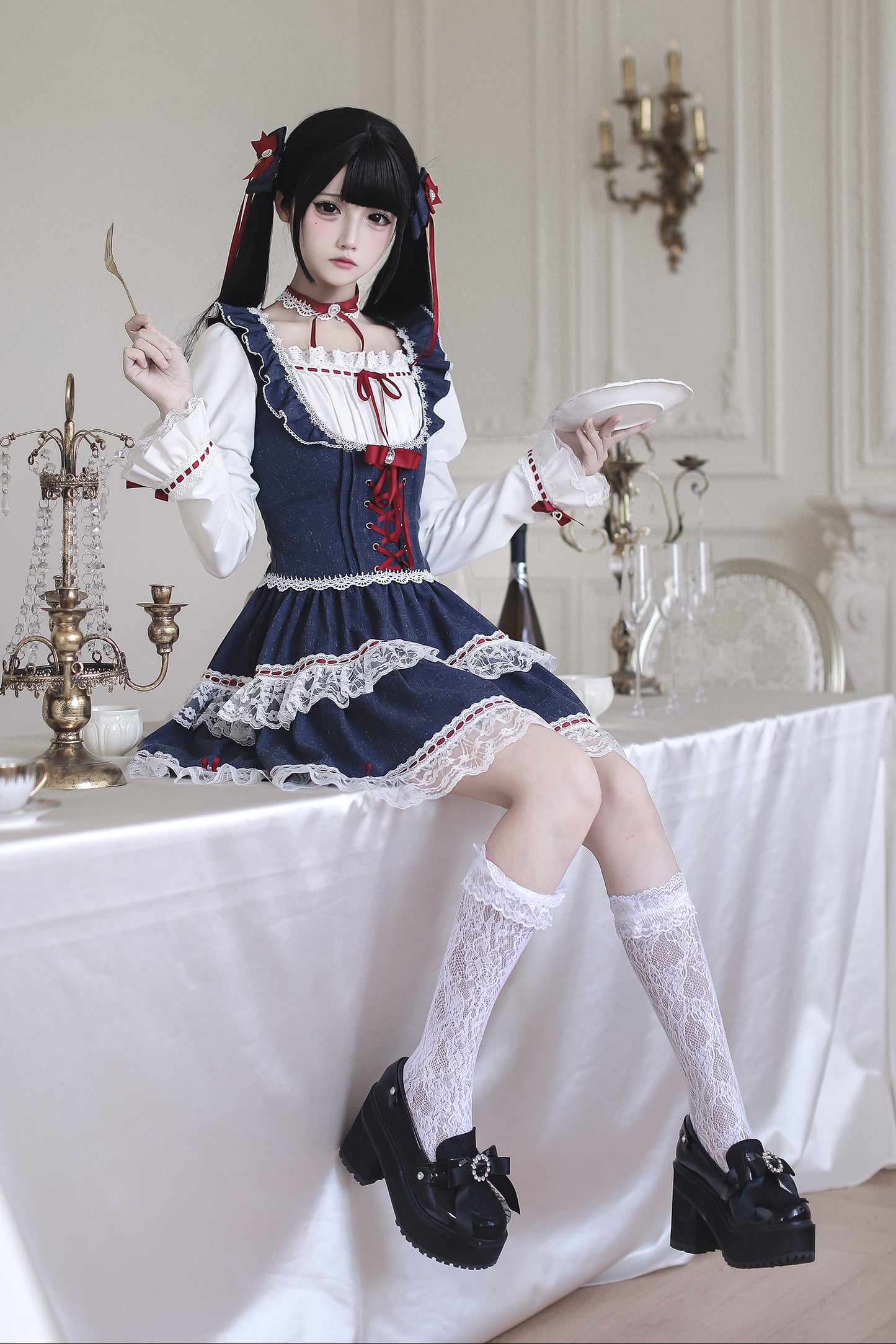 Snow White Snow White Juliet Sleeve Dress + Accessories