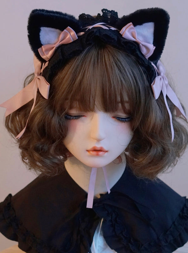 Ruffle Fur Cat Hair Band