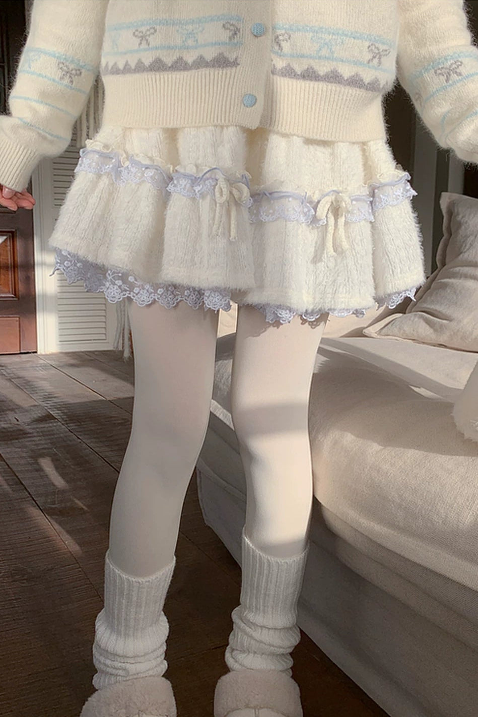 スイートニットレーススカート