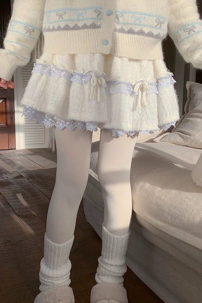 スイートニットレーススカート