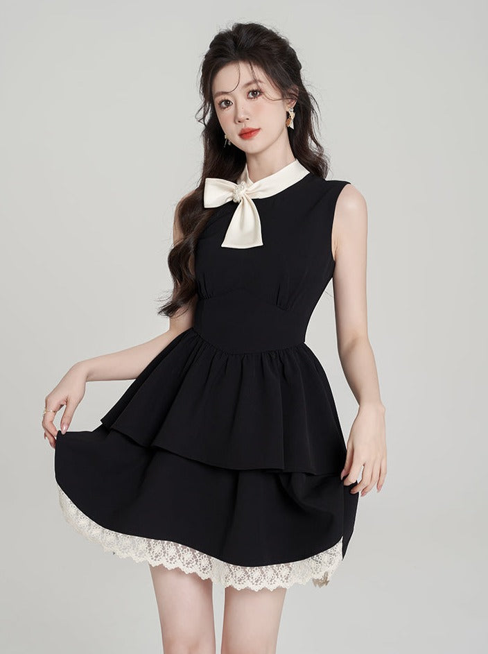 French Neck Design Flared Dress – Belchic
