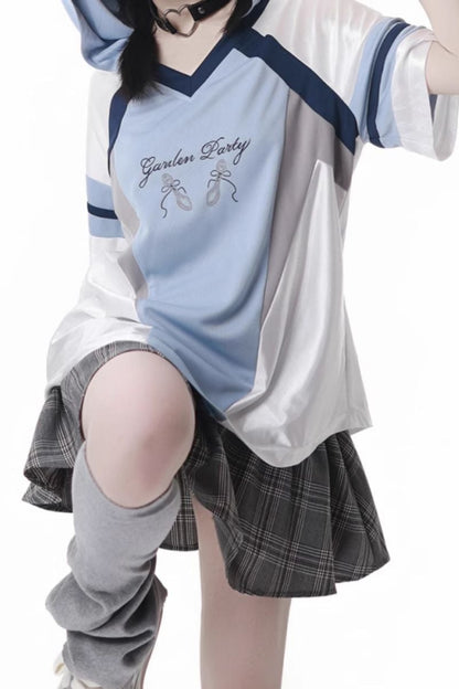 スポーティートップス＋フードトップス＋ケーキキュロット