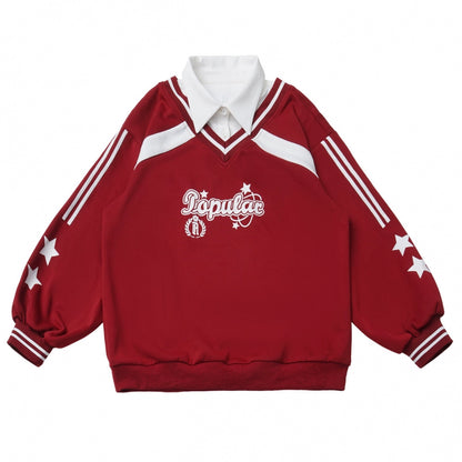 American College Sweatshirt + Tie + Pants + Skirt