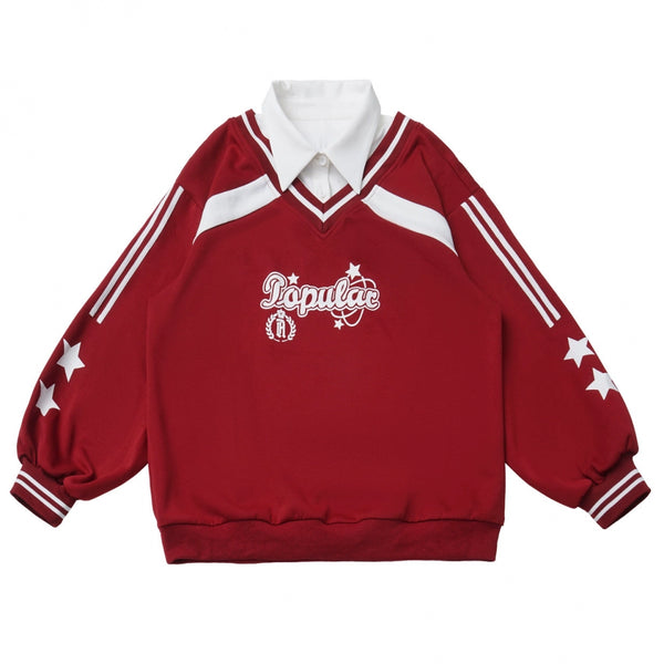 American College Sweatshirt + Tie + Pants + Skirt