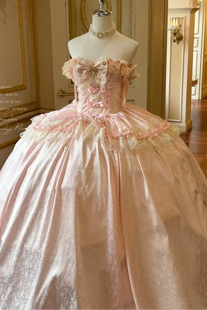 Pink Bow Gown+Accessesory