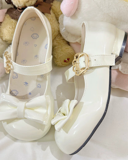 Glossy Ribbon Lolita Shoes