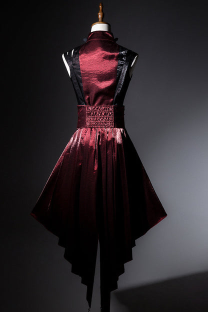 【予約商品】ダークサイバーサスペンダースカート＋ショートパンツ＋ノースリーブトップス＋スリーブ