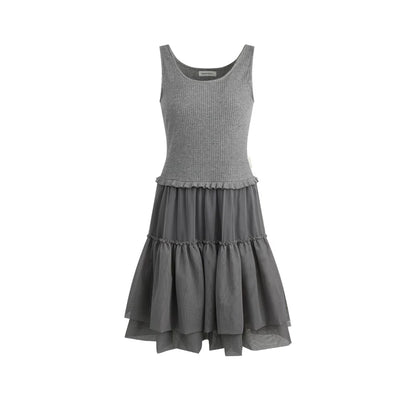 Robe chasuble en tulle Y2K