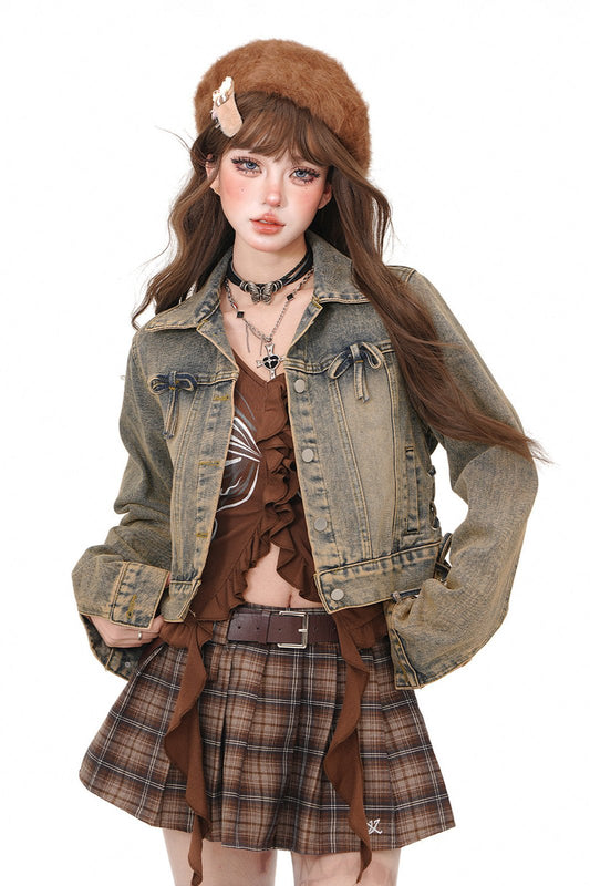 Slouchy Denim Western Jacket