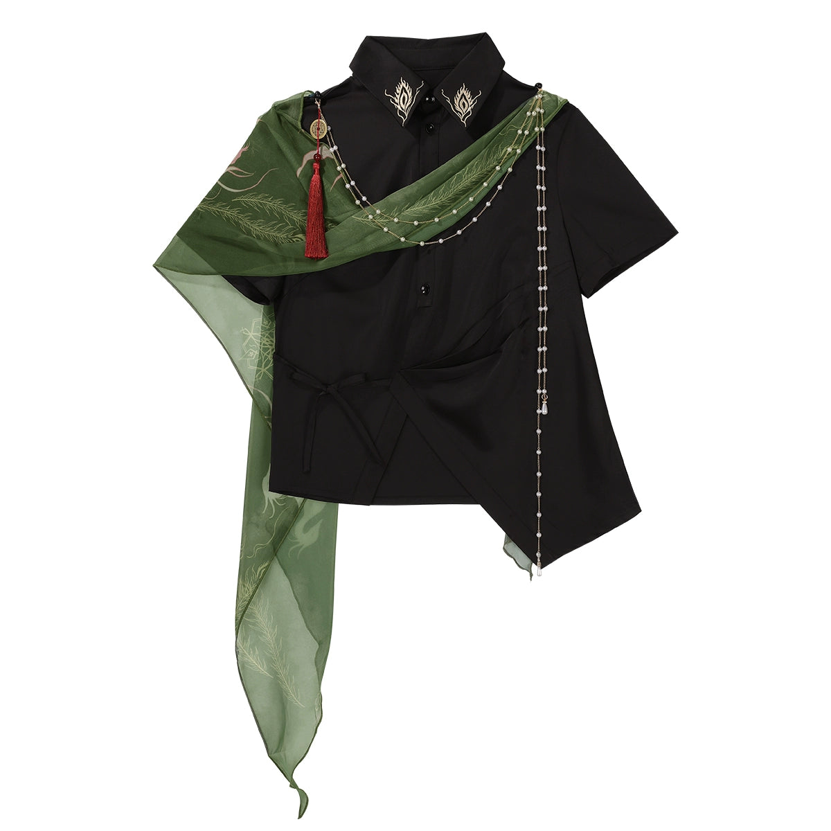 ネバーレスアイランドチャイナトップス+バルーンパンツ