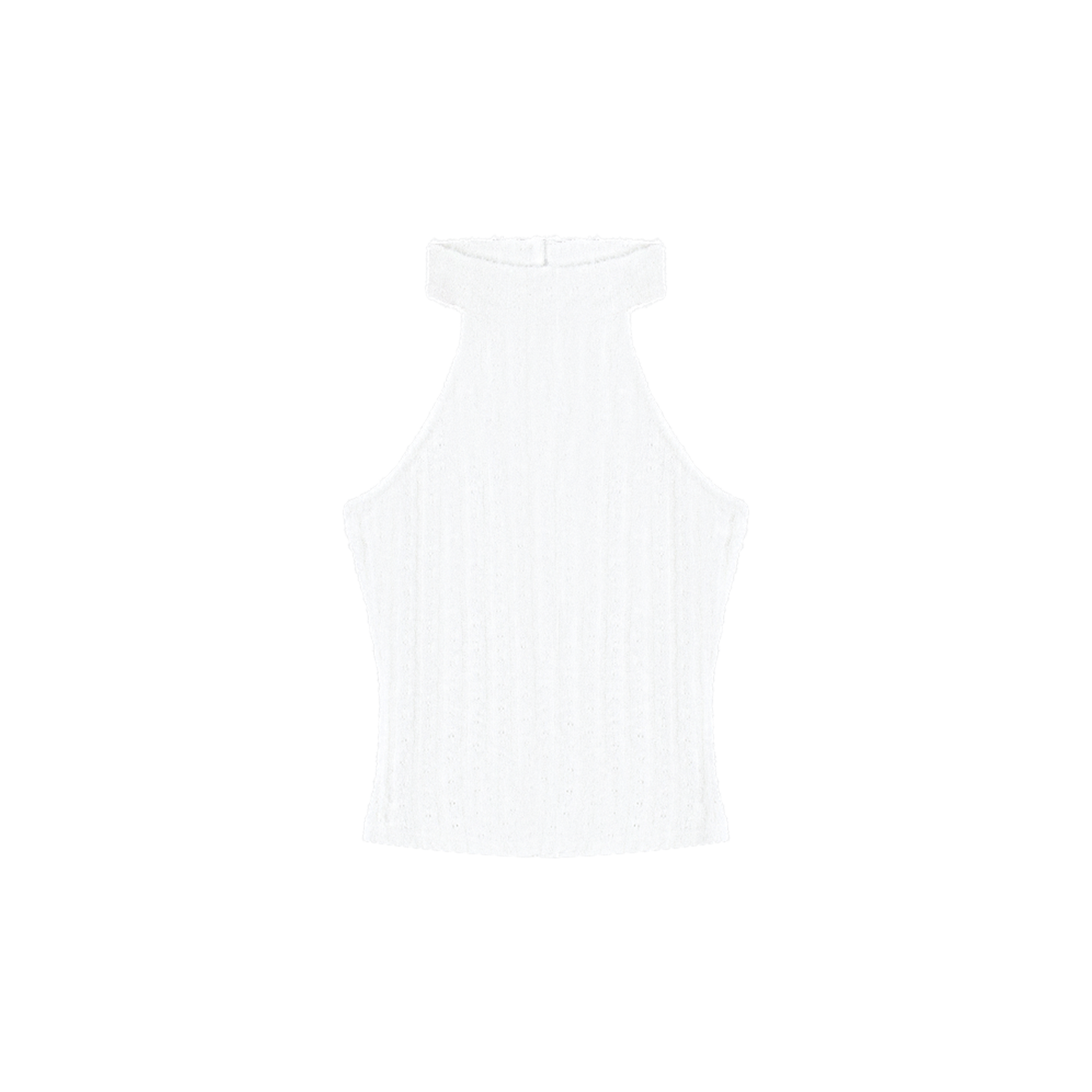 Halter Neck Fuzzy Knit Jacket + Top + Pants