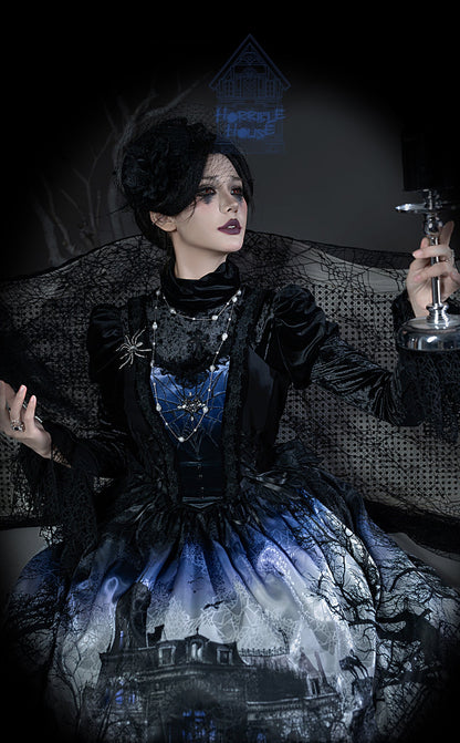 [Deadline for reservations: February 23] Horror House Spider Web Dark Gothic Suspended Dress