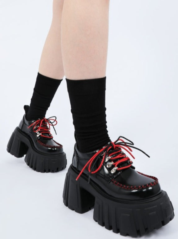 Volume Red Punk Shoes – Belchic