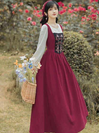 Two Piece Splicing Country Dress