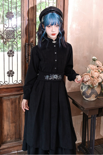 China shirt long dress