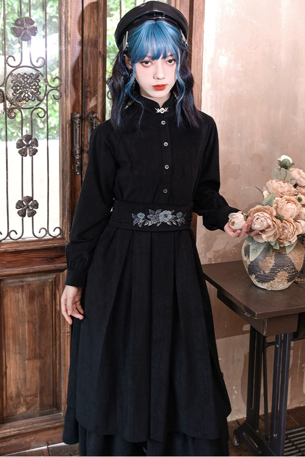 China shirt long dress