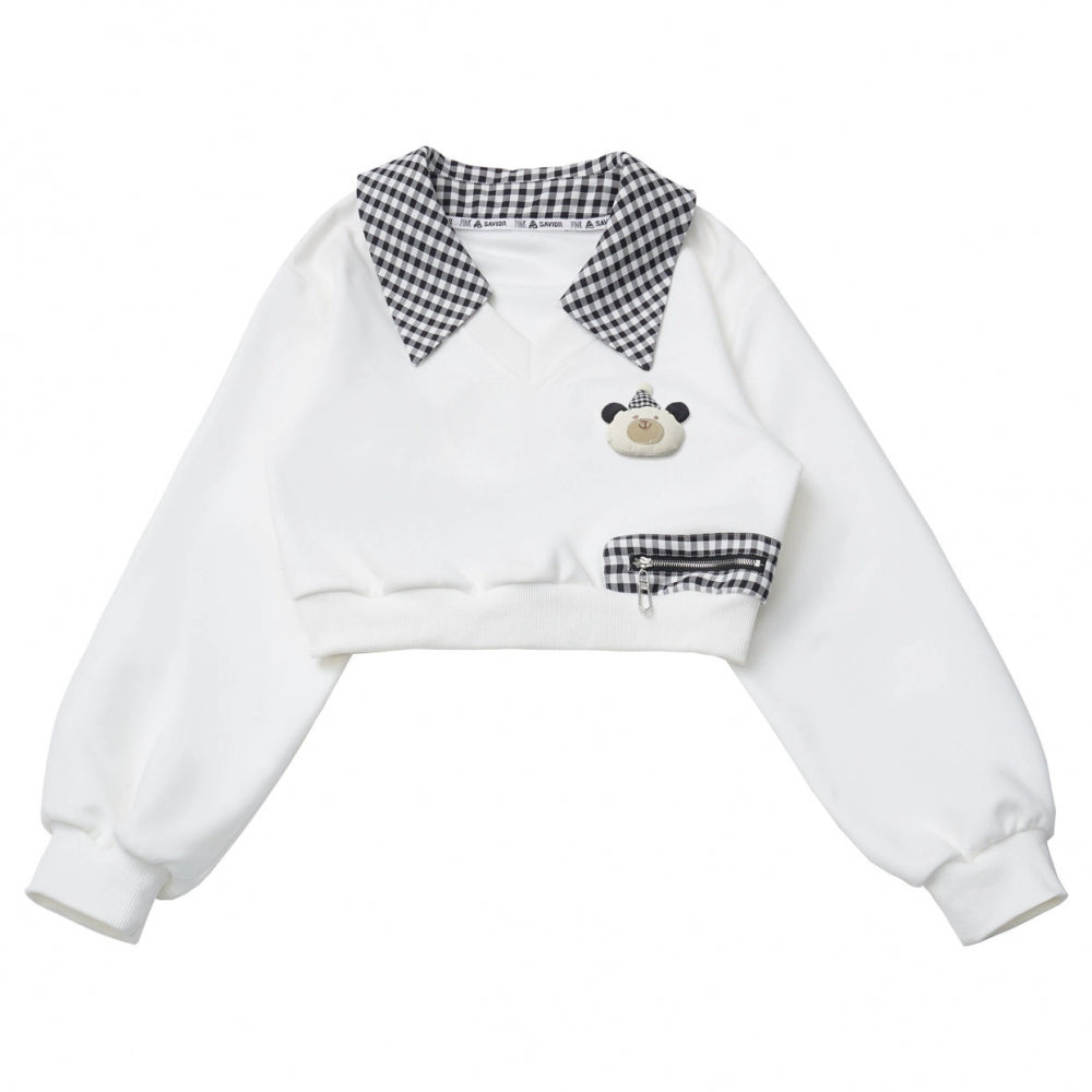 Leather jacket + shirt + long pants + sweatshirt + skirt