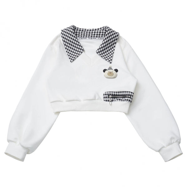 Leather jacket + shirt + long pants + sweatshirt + skirt