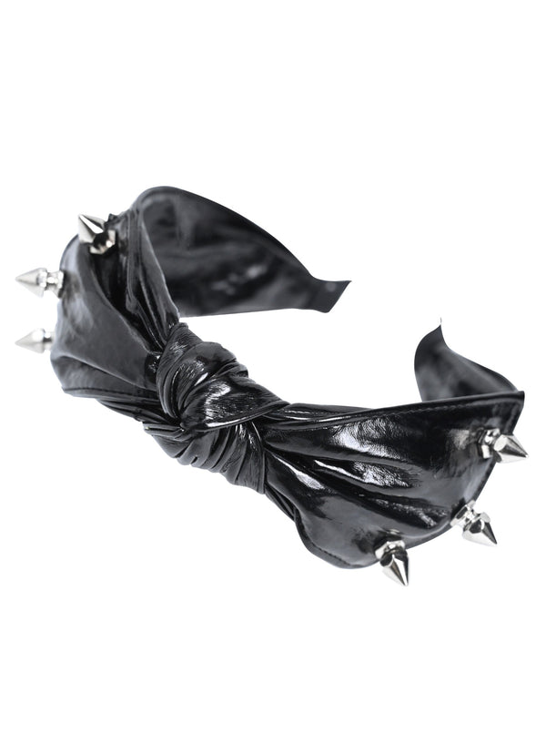 dark punk metal rivet headband