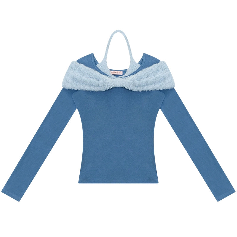 プラッシュボウホルタートップ