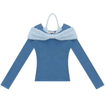 プラッシュボウホルタートップ