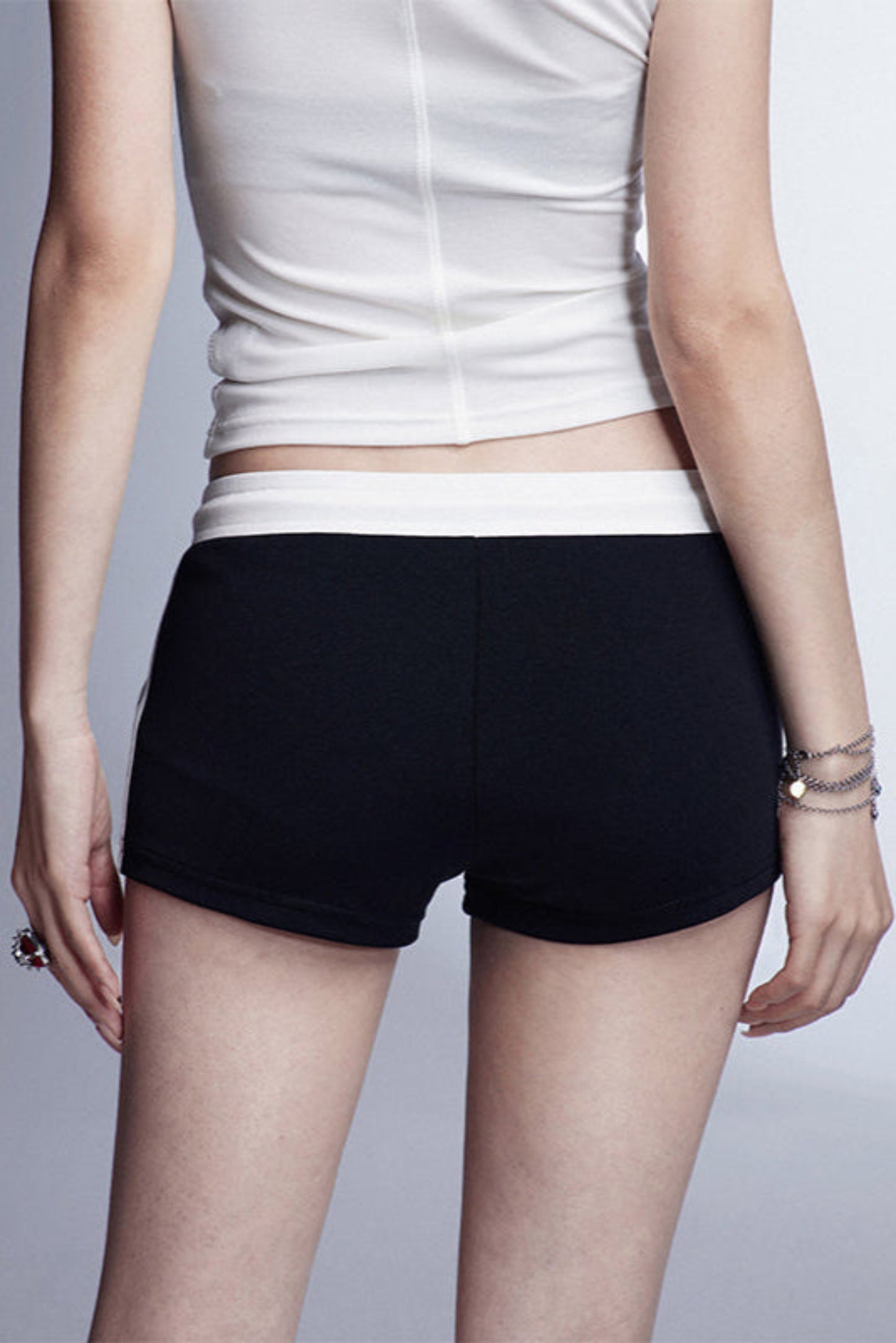 High Waist Retro Sporty Hot Pants